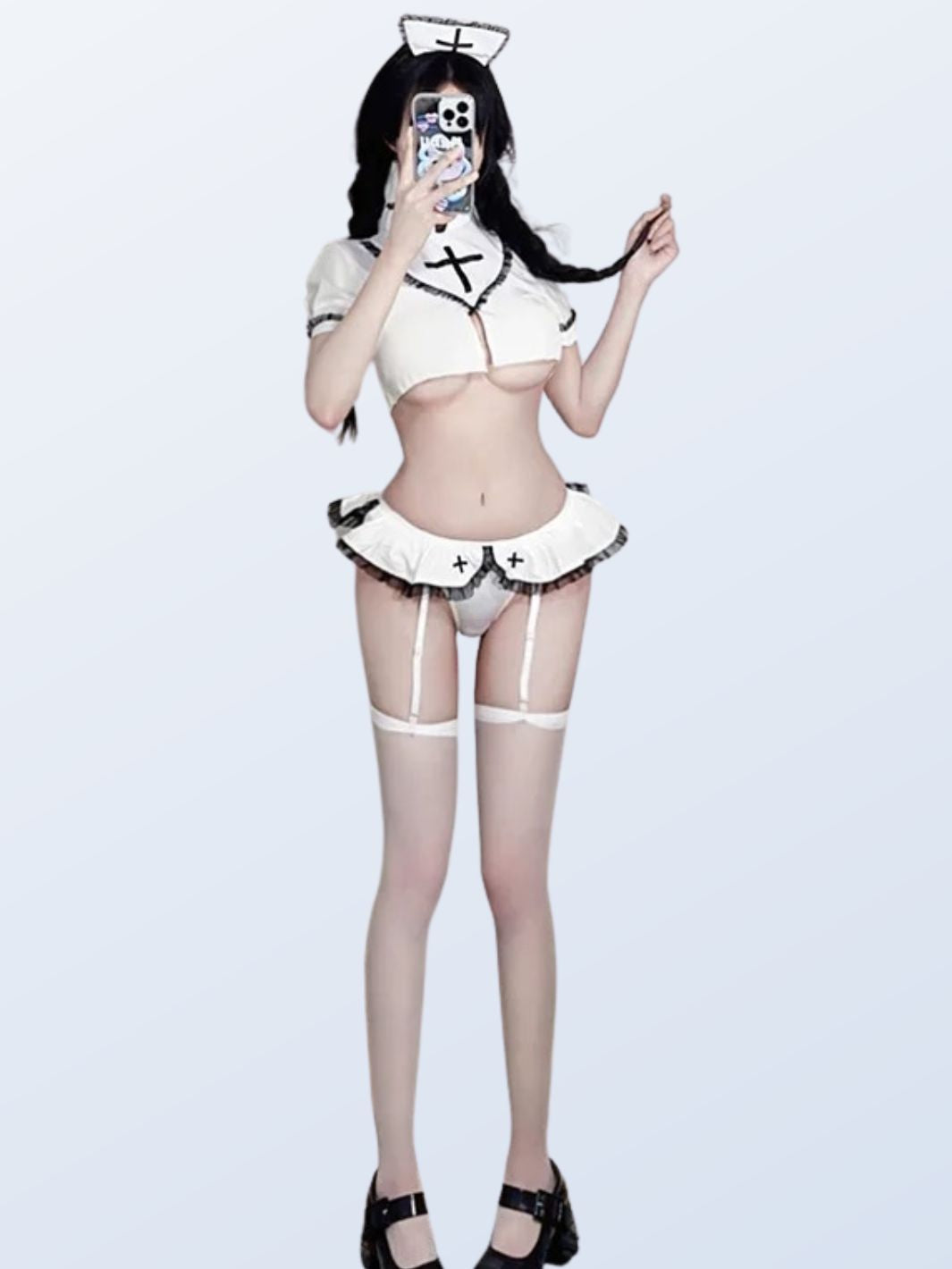 Cosplay ultra sexy Infirmière Blanc