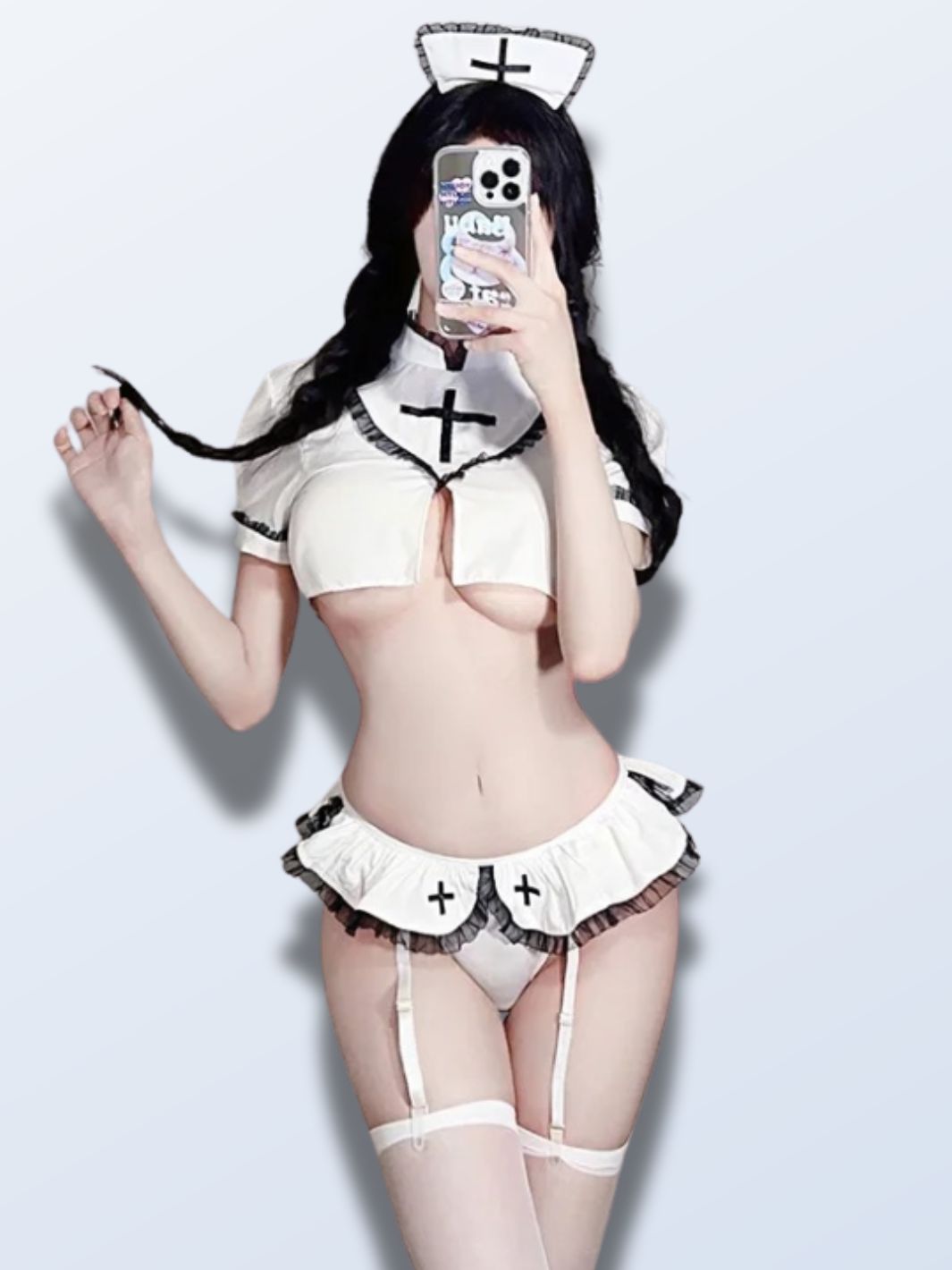 Cosplay ultra sexy Infirmière Blanc